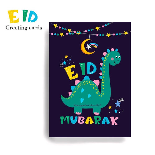 Eid Mubarak Dino Card