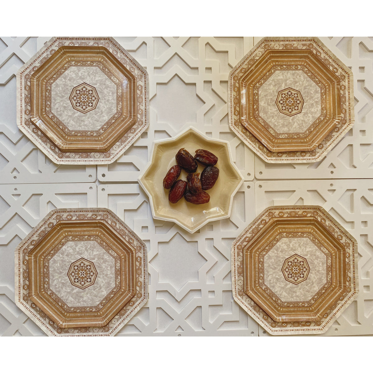 Damascus Mother of Pearl Dessert Plates Happy Street