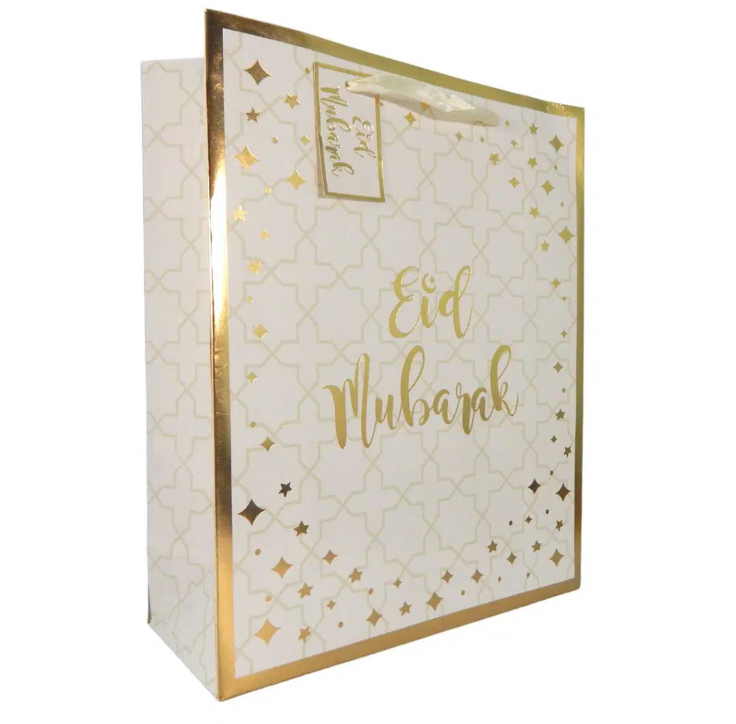 Eid Mubarak Gift Bag – Marble & Gold