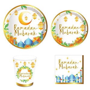 Ramadan Party Table Set -Plates, Cups, Napkins