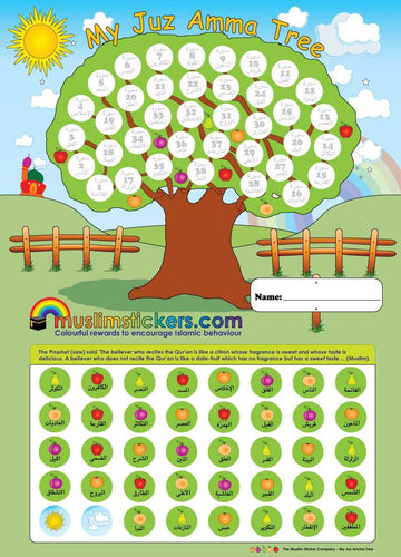Juz Amma Sticker Chart