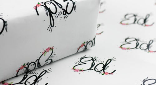 Happy Eid Gift Wrap with Tag