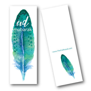 Eid Mubarak Bookmark- leaf