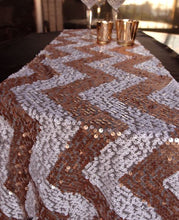 Load image into Gallery viewer, Sequin Chevron Table Runners