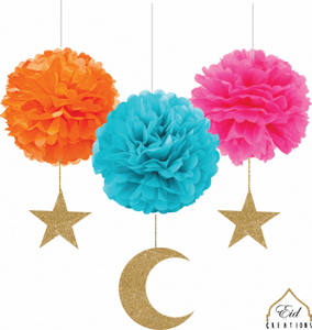 Ramadan & Eid Colorful Pompom Set