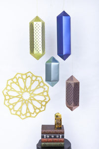 Islamic Geometric Hanging Lantern Set