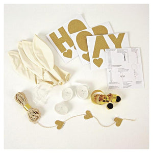Glitter Gold Balloon Kit