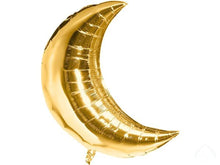 Load image into Gallery viewer, Gold/Silver Crescent Mylar 36&quot; Balloon