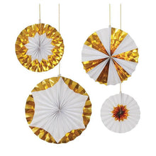 Load image into Gallery viewer, Giant Foil Gold Pinwheels For All Occasions