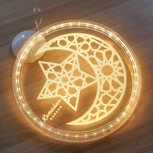 Load image into Gallery viewer, Ramadan LED Islamic Moon Hanging Lights l Ramadan Kareem Lights