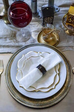 Load image into Gallery viewer, Ramadan Eid White Linen Dessert Plates
