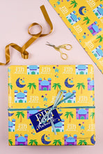 Load image into Gallery viewer, Eid Mubarak Gift Wrap with Tag - Yellow