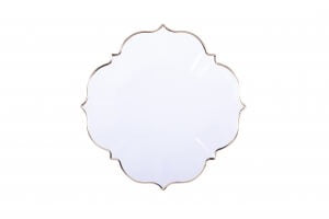 Ramadan Eid White Linen Lunch Plates