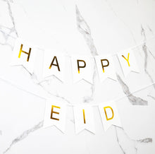 Load image into Gallery viewer, Eid Mubarak/ Happy Eid Fishtail Banner