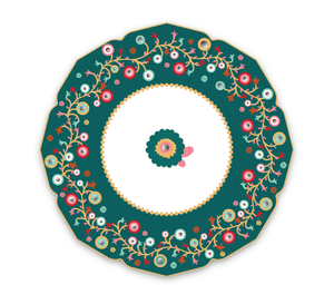 Eid Shisha Print Dinner Plates