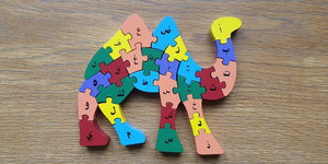 Alphabet Camel Puzzle Toy (Arabic and English)