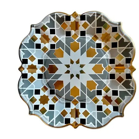 Ramadan Eid Lunch Plates (Gold/SIlver)