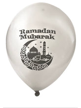 Load image into Gallery viewer, Ramadan Mubarak Balloons in English &amp; Arabic (Set of 12)