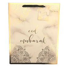 Load image into Gallery viewer, Eid Mubarak Gift Bag – Marble &amp; Gold