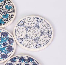 Load image into Gallery viewer, Blue Geometric Turkish Design Coasters
