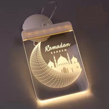 Load image into Gallery viewer, Ramadan LED Moon Mosque Hanging Lights l Ramadan Kareem Lights