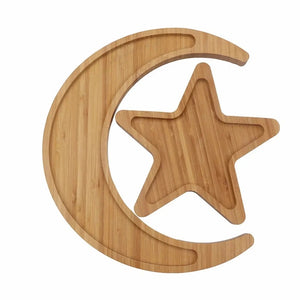 Crescent Moon And 5 Point Star Tray Set