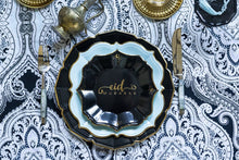 Load image into Gallery viewer, Eid Mubarak Gold/Black Dessert Plates