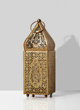 Load image into Gallery viewer, Gold Alhambra Moroccan Tealight Lantern (Small)