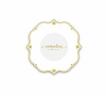 Load image into Gallery viewer, Ramadan Mubarak Gold Foil Plates