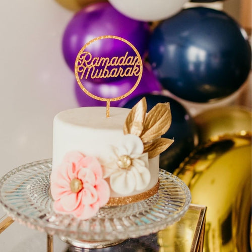 Ramadan Mubarak Dessert Topper