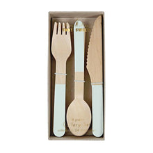 Load image into Gallery viewer, Wooden Cutlery Set
