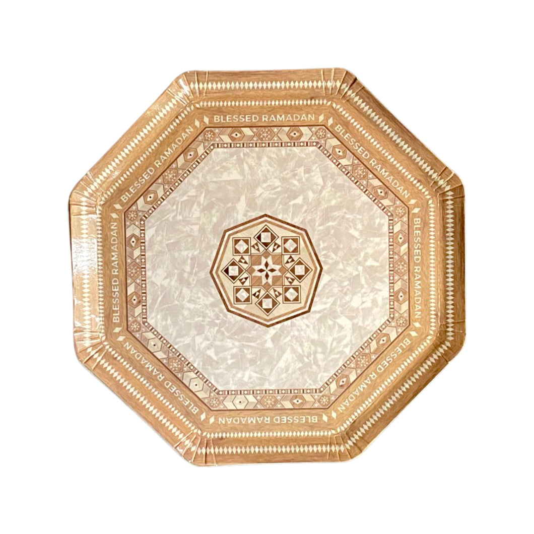 Damascus Mother of Pearl Dessert Plates