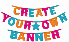 Multi-Color DIY Create Your Own Banner