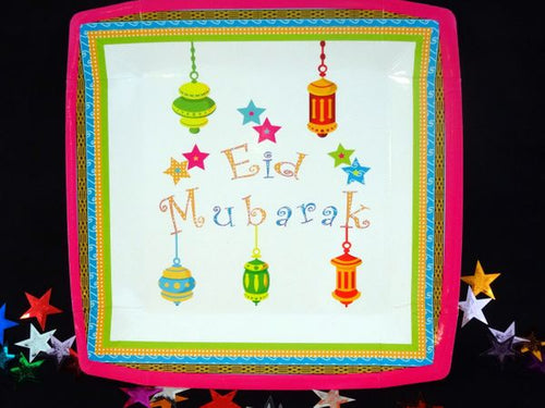 Eid Mubarak Lantern Dinner Plates