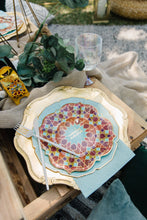 Load image into Gallery viewer, Ramadan Mubarak Lunch Plates Orange/Blue