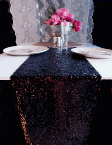Sequin Table Runners In Gold / Silver