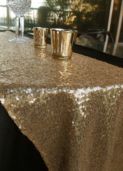 Sequin Table Runners In Gold / Silver