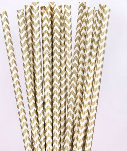 Gold Paper Straws