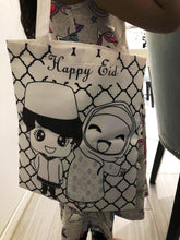Load image into Gallery viewer, Happy Eid Color Me Tote