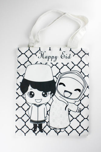 Happy Eid Color Me Tote